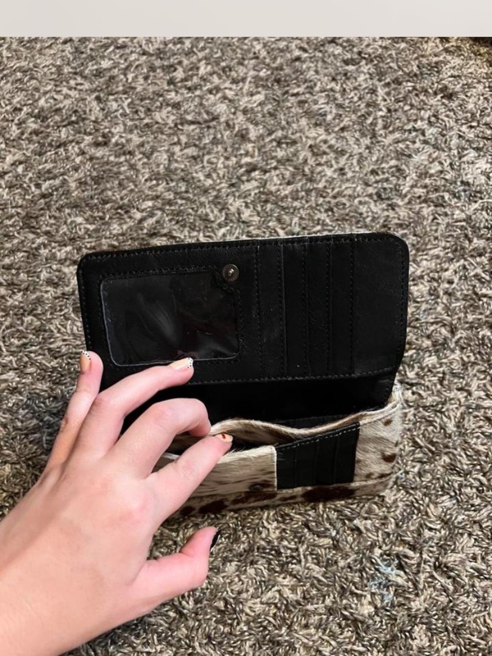 Real Cowhide Zip Wallet View 4